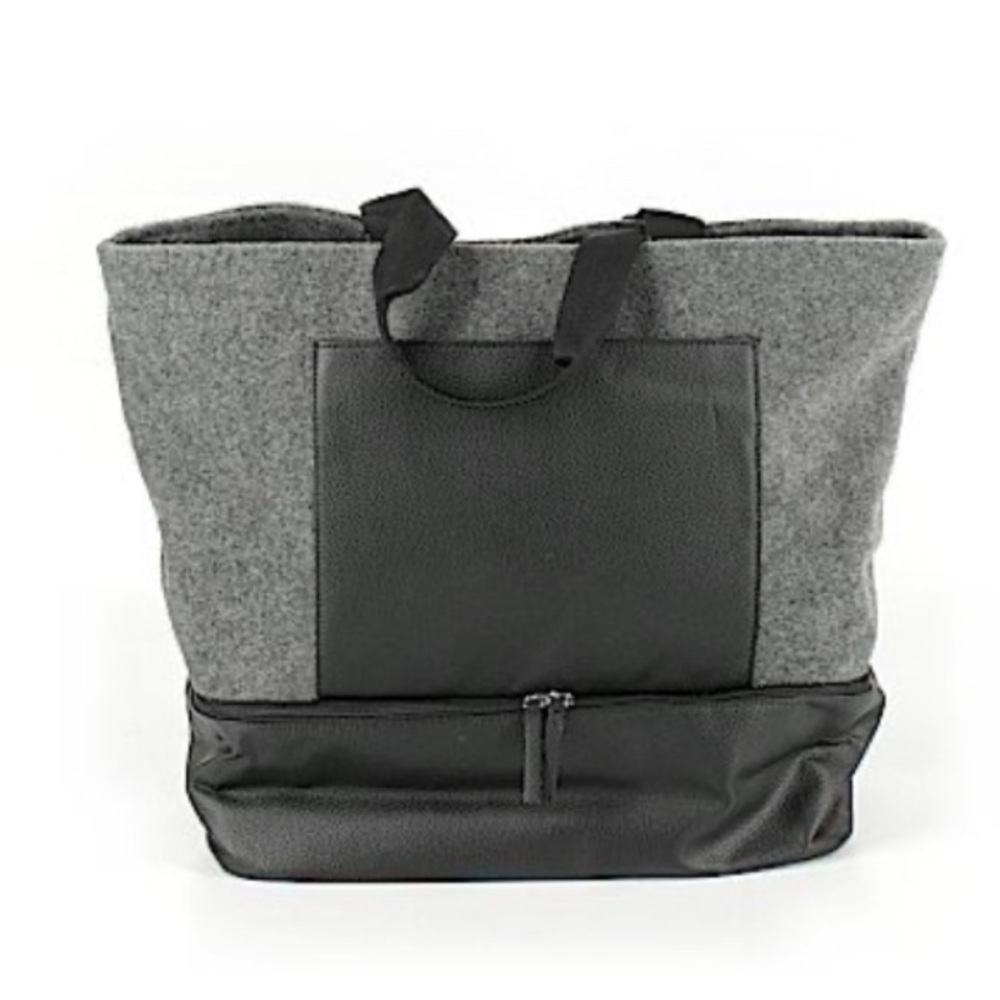 DSW Faux Wool and Leather Tote